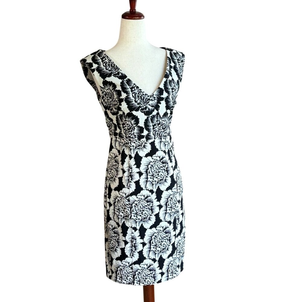 Anthropologie Plenty Tracy Reese Selah V-neck Stretch Floral Sheath Dress 4